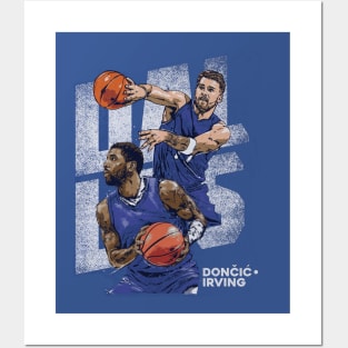 Kyrie Irving & Luka Doncic Dallas Duo Posters and Art